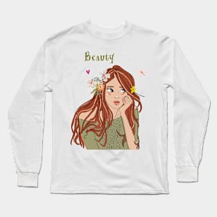 Young Woman Long Sleeve T-Shirt